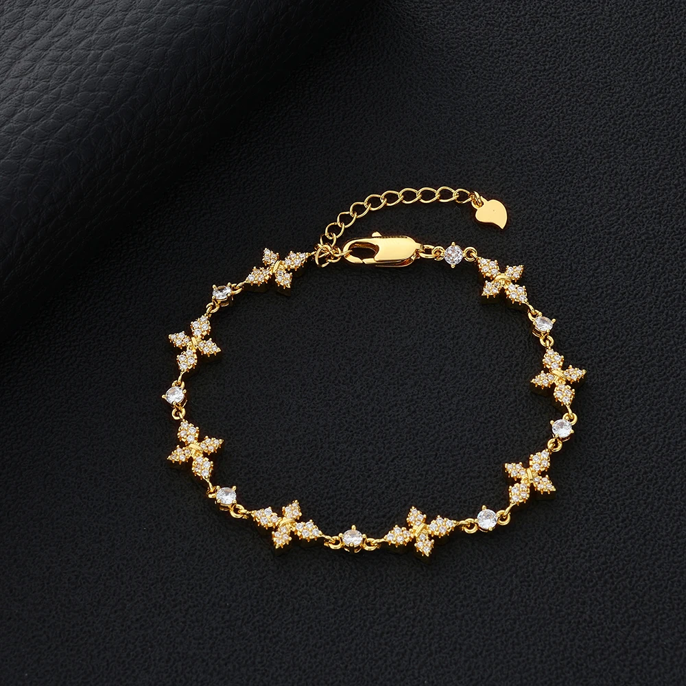 NY Exquisite Iced Out Star Bracelet Brass Cubic Zirconia Hip Hop Fine Jewelry Gold Plated Adjustable Lady High Quality Bracelet
NY Exquisite Iced Out Star Bracelet Brass Cubic Zirconia Hip Hop Fine Jewelry Gold Plated Adjustable Lady High Quality Bracelet