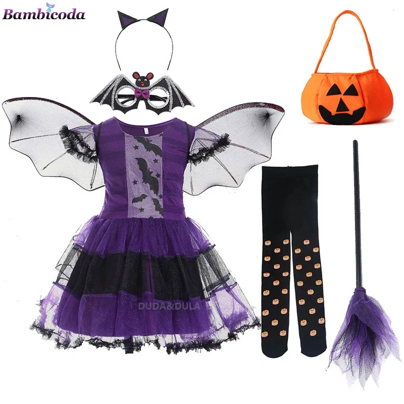 Halloween Costume for Kids Baby Girls Children Vampire witch Costume Girl Cosplay Carnival Party Princess Fancy Dress up Clothes
Halloween Costume for Kids Baby Girls Children Vampire witch Costume Girl Cosplay Carnival Party Princess Fancy Dress up Clothes