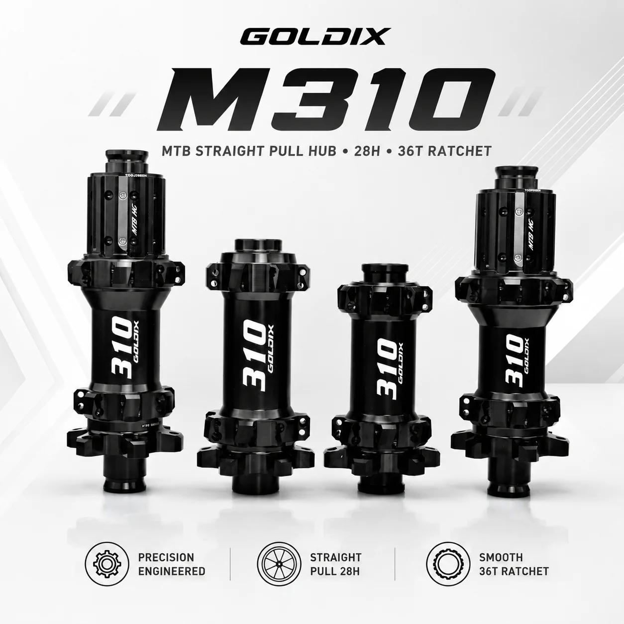 GOLDIX M310 Mountain Bike Hub 28 Holes 36T Ratchet Hub Compatible With Shimano SRAM HG XD MS Freewheel For XC MTB Cycling Parts
GOLDIX M310 Mountain Bike Hub 28 Holes 36T Ratchet Hub Compatible With Shimano SRAM HG XD MS Freewheel For XC MTB Cycling Parts