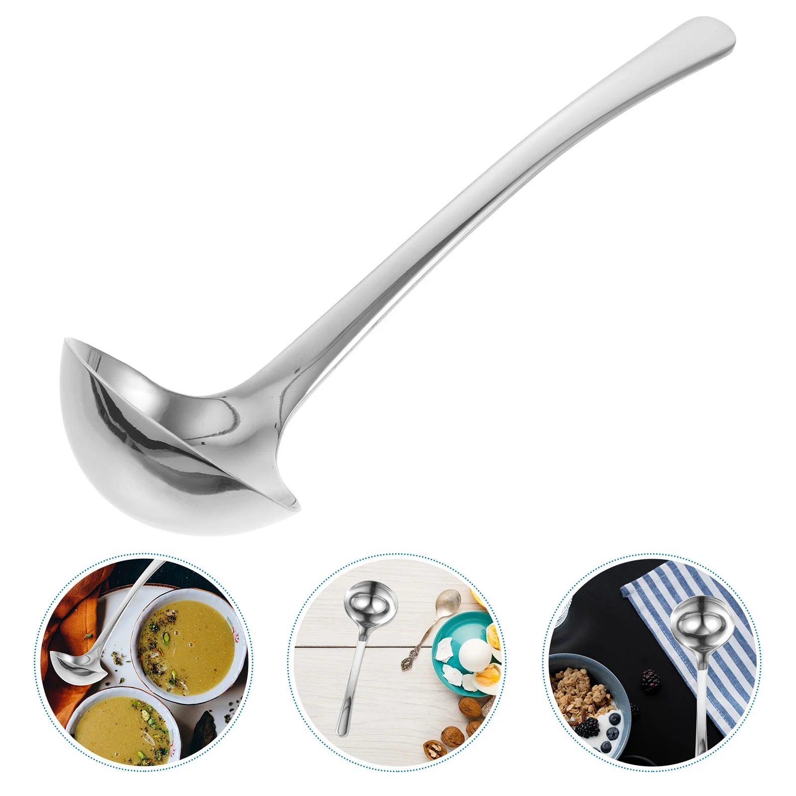 Sturdy Spoon Long Handle Serving Food Home Restaurant Utensils Stainless Steel Soup Spoons Versatile Catering
Sturdy Spoon Long Handle Serving Food Home Restaurant Utensils Stainless Steel Soup Spoons Versatile Catering