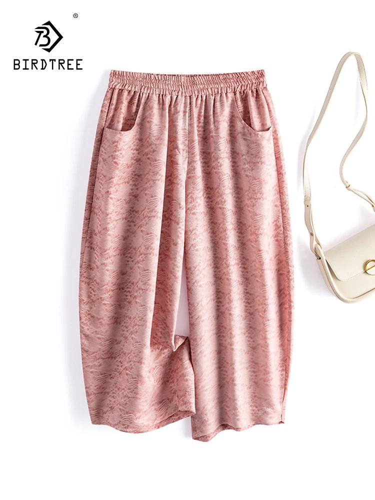 Birdtree, 32.9%Natural Silk Casual Wide Leg Pants, Women Elastic Waist Pocket, Elegant Commute Pants, 2024 Summer Fall B47440QC
Birdtree, 32.9%Natural Silk Casual Wide Leg Pants, Women Elastic Waist Pocket, Elegant Commute Pants, 2024 Summer Fall B47440QC