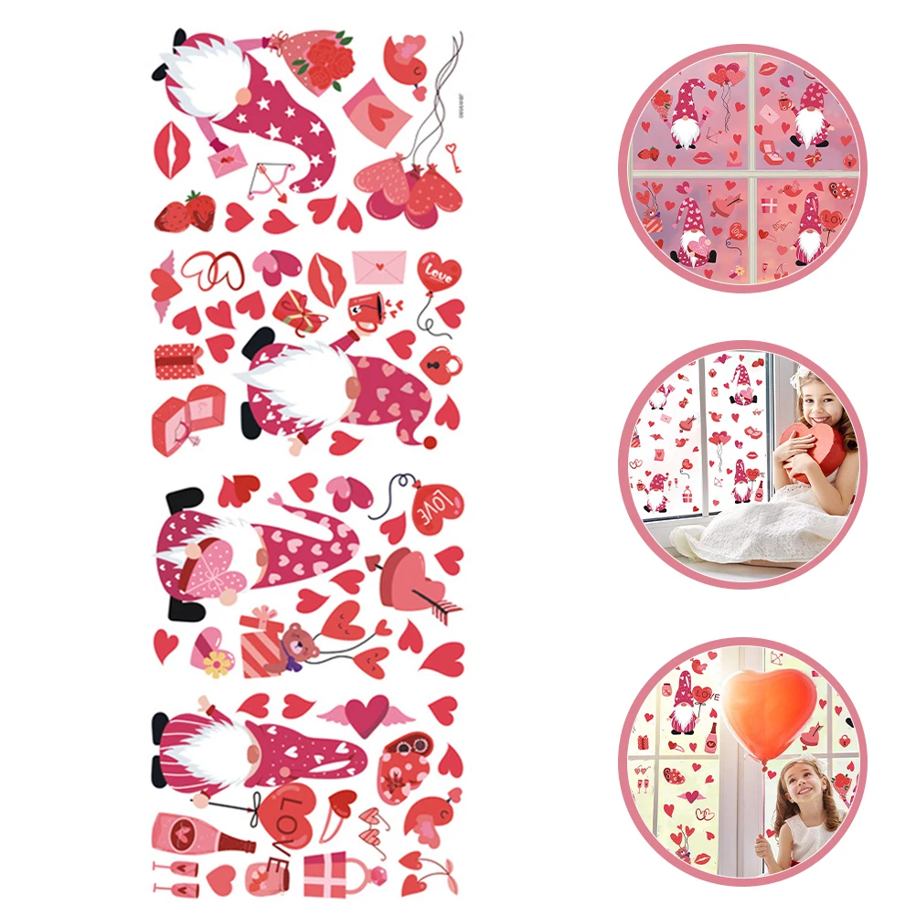 Valentine's Day Window Clings PVC Glass Stickers Self-Adhesive Decorative Removable Wall Decal for Home Shop Door
Valentine's Day Window Clings PVC Glass Stickers Self-Adhesive Decorative Removable Wall Decal for Home Shop Door
