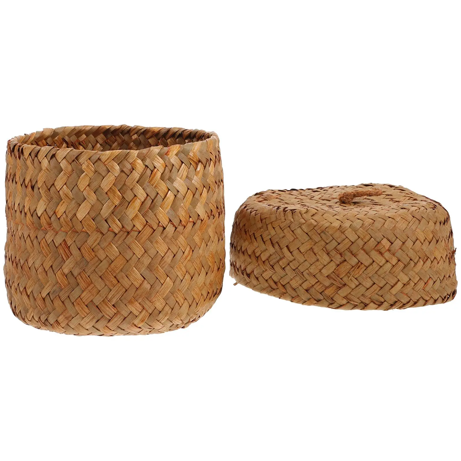 Mini Woven Seagrass Flower Basket Round Straw Storage Container Lid for Gifts Sundries Home Decor Lightweight Practical
Mini Woven Seagrass Flower Basket Round Straw Storage Container Lid for Gifts Sundries Home Decor Lightweight Practical