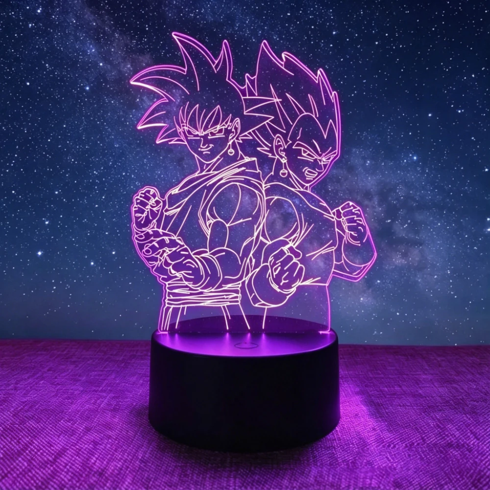 LED Light Son Goku GK Vegeta Anime Figure 3D Night Light Dragon Ball Z King Child's Desk Lamp Room Decor Gift Boy Birthday Gift
LED Light Son Goku GK Vegeta Anime Figure 3D Night Light Dragon Ball Z King Child's Desk Lamp Room Decor Gift Boy Birthday Gift