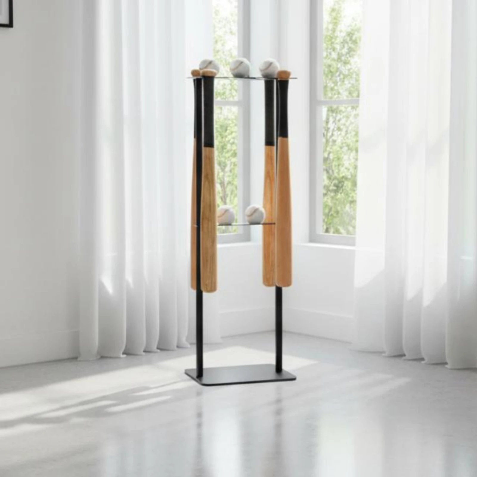 Metal Baseball Display Rack Free Standing Baseball Club Storage Rack Floor Club Holder Large Capacity Easy to Clean for Home Gym
Metal Baseball Display Rack Free Standing Baseball Club Storage Rack Floor Club Holder Large Capacity Easy to Clean for Home Gym