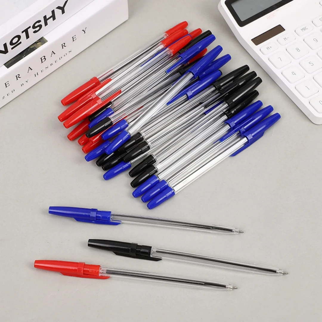 25Pcs Ballpoint Pens, Non-Bleed Quick-Dry Oil-Based Pens, Black/Blue/Red for Office School Hotel Use
25Pcs Ballpoint Pens, Non-Bleed Quick-Dry Oil-Based Pens, Black/Blue/Red for Office School Hotel Use
