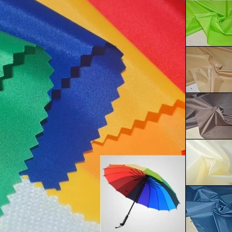 190T Polyester Taff PU Coating Lightweight Waterproof Umbrella Tent Fabric Windproof and Dustproof Fabric Kite Color Flag Fabric
190T Polyester Taff PU Coating Lightweight Waterproof Umbrella Tent Fabric Windproof and Dustproof Fabric Kite Color Flag Fabric
