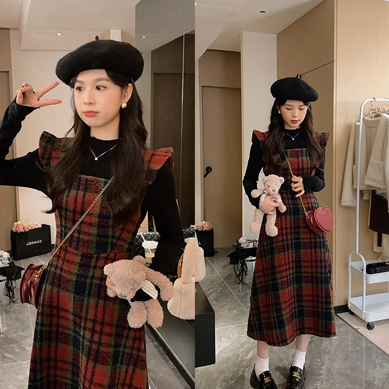 Anli Vintage Cisas Red Plaid ature Sve Vest Bla Cuffed Base irt Set Separate Photoaphy Faion Set for Women
Anli Vintage Cisas Red Plaid ature Sve Vest Bla Cuffed Base irt Set Separate Photoaphy Faion Set for Women