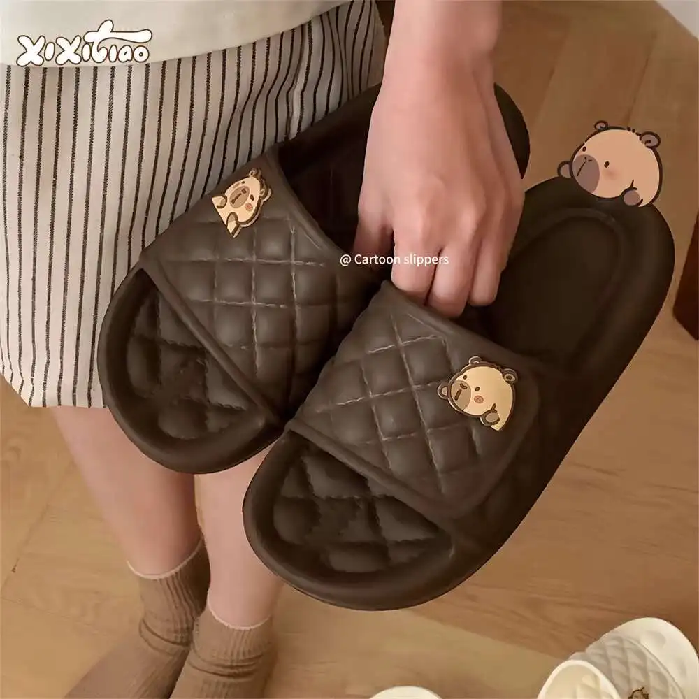 Thin and lovely couple home slippers, Kapibala capybara bath, anti slip and odor proof summer slippers for men and women
Thin and lovely couple home slippers, Kapibala capybara bath, anti slip and odor proof summer slippers for men and women