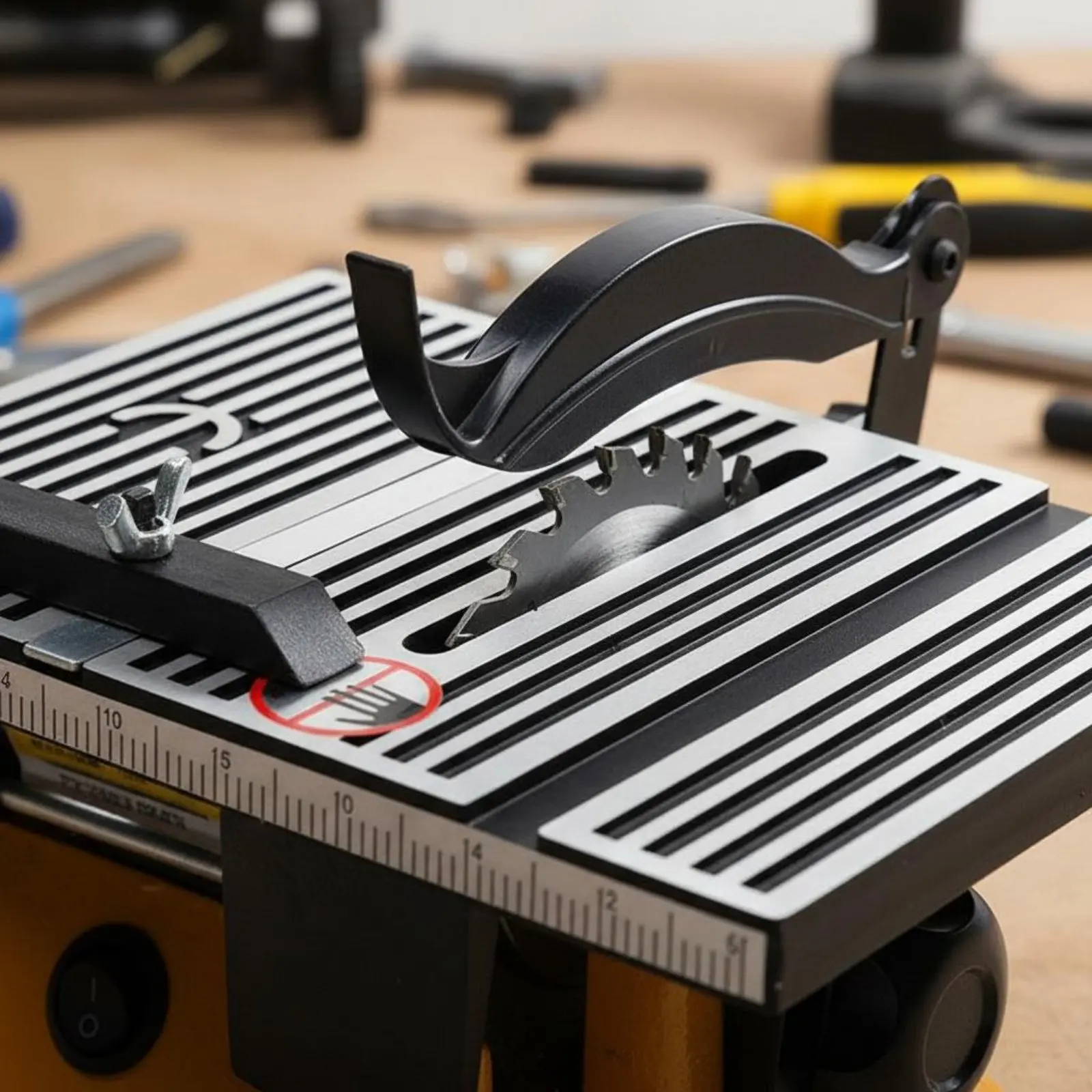 Mini Table Saw Portable Miniature Bench Saw Cutting Machine Low Noise Power Tool for DIY Hobbyists, Workshop, Garage
Mini Table Saw Portable Miniature Bench Saw Cutting Machine Low Noise Power Tool for DIY Hobbyists, Workshop, Garage