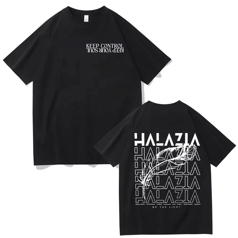Kpop ATEEZ Halazia Double Sided Print T-shirt Fashion Hip Hop Short Sleeve T Shirts Men Women High Quality Pure Cotton T-shirts
Kpop ATEEZ Halazia Double Sided Print T-shirt Fashion Hip Hop Short Sleeve T Shirts Men Women High Quality Pure Cotton T-shirts