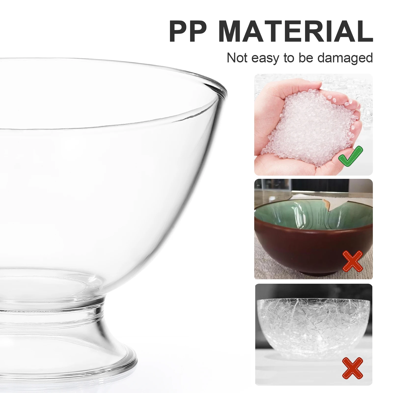 Salad Bowl Ice Cream Bowls Gifts Fruits Dessert Plastic Tableware Serving Transparent
Salad Bowl Ice Cream Bowls Gifts Fruits Dessert Plastic Tableware Serving Transparent