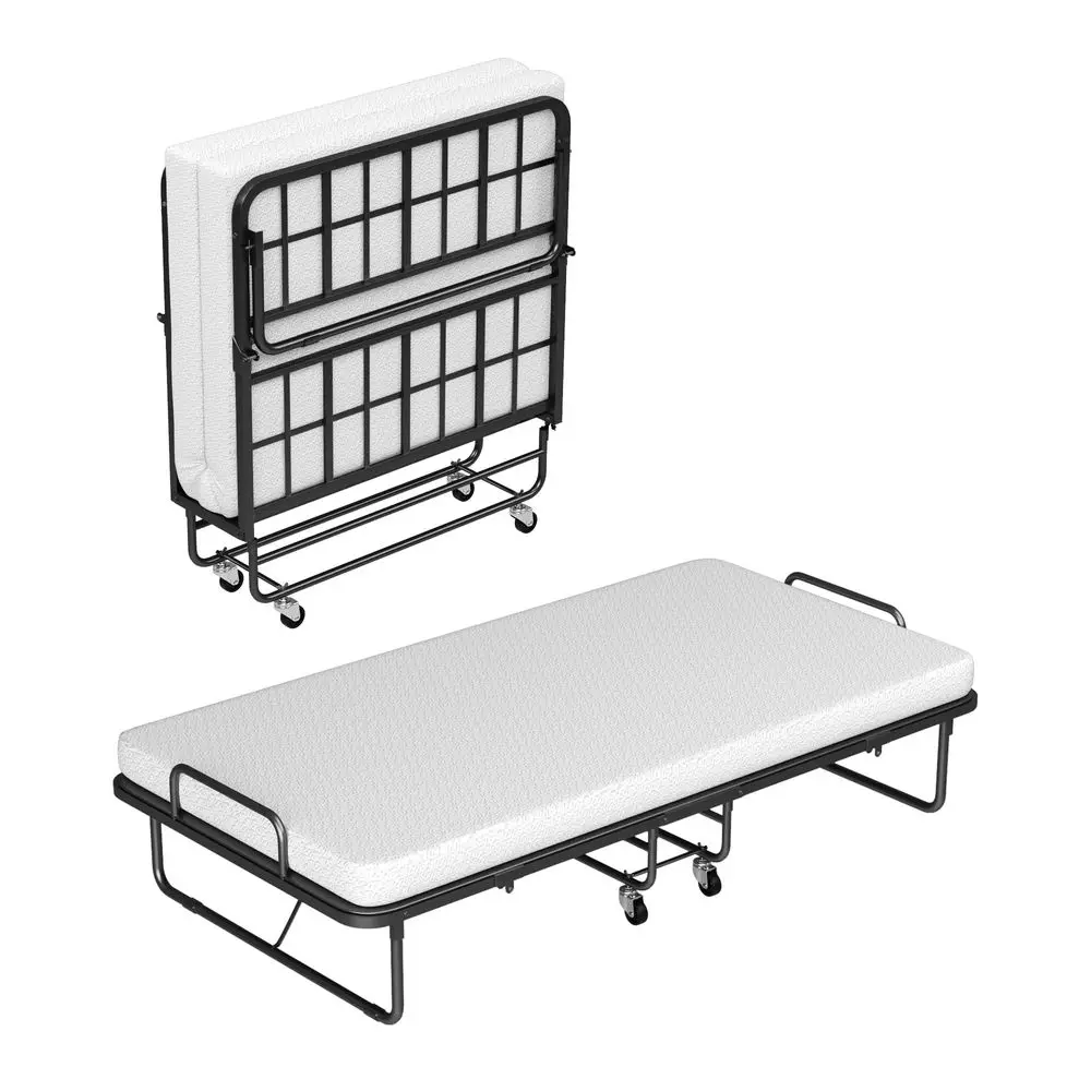 Cot Folding Bed with Mattress, CertiPURUS Certified 4 Mattress Topper amp Sturdy Metal Frame, Fold Up Bed for Guest Bedroom Off
Cot Folding Bed with Mattress, CertiPURUS Certified 4 Mattress Topper amp Sturdy Metal Frame, Fold Up Bed for Guest Bedroom Off