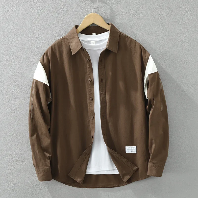 Рубашки с длинным рукавом в японском стиле, мужская повседневная рубашка-карго в стиле ретро, мужская дизайнерская рубашка из чистого хлопка в стиле пэчворк, свободная рабочая одежда, мужские топы
Рубашки с длинным рукавом в японском стиле, мужская повседневная рубашка-карго в стиле ретро, мужская дизайнерская рубашка из чистого хлопка в стиле пэчворк, свободная рабочая одежда, мужские топы