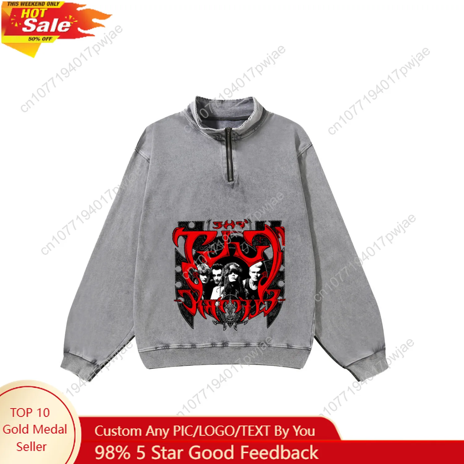 Temple British Rock Band Custom Retro Sweatshirt Mans Womans Half Zipper Vintage Sweat Shirt Photo Custom Made Tops
Temple British Rock Band Custom Retro Sweatshirt Mans Womans Half Zipper Vintage Sweat Shirt Photo Custom Made Tops