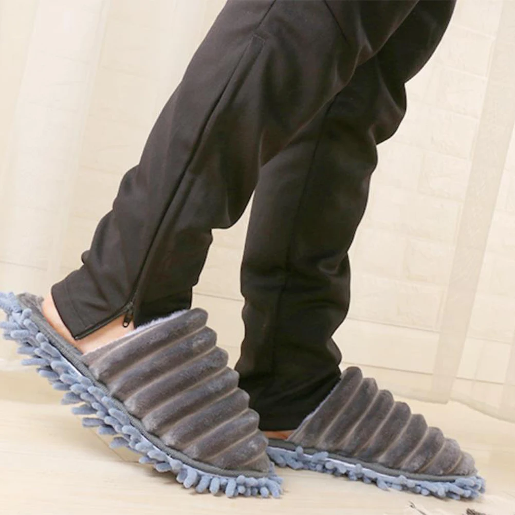 1Pair Lazy Cleaning Slippers Floor Mop Slipper Detachable Bottom Size M 38-41 Grey Soft Comfortable Remover
1Pair Lazy Cleaning Slippers Floor Mop Slipper Detachable Bottom Size M 38-41 Grey Soft Comfortable Remover