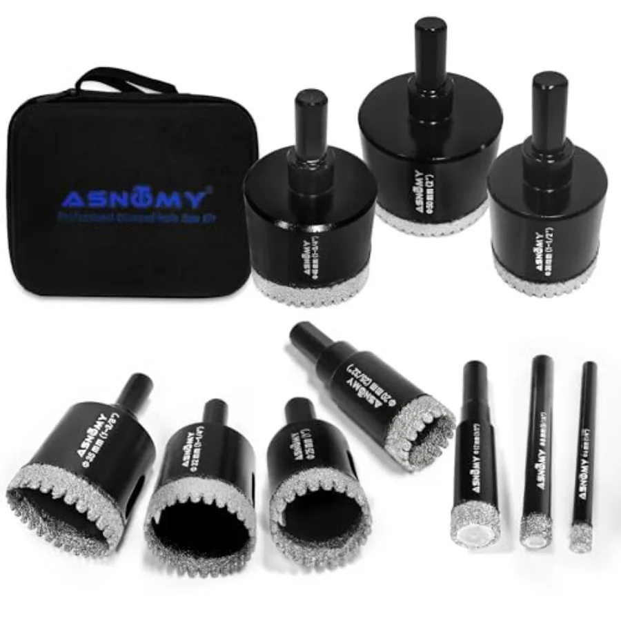 0PCS Diamond Hole Saw Set/4"-" Inch Serrated Brazing Tile Hole Saw Diamond Core Drill Bits Set with EVA Mold Hole Saw Guide Jig
0PCS Diamond Hole Saw Set/4"-" Inch Serrated Brazing Tile Hole Saw Diamond Core Drill Bits Set with EVA Mold Hole Saw Guide Jig