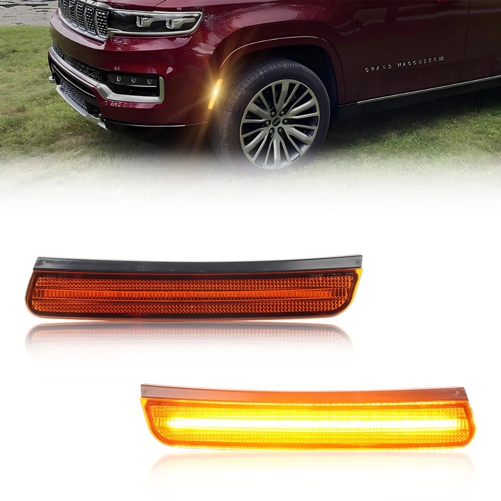 2PCS For 2022 2023 Jeep Wagoneer Jeep Grand Wagoneer Front Corner Reflector Light Fender Light Side Marker Light With Bright LED
2PCS For 2022 2023 Jeep Wagoneer Jeep Grand Wagoneer Front Corner Reflector Light Fender Light Side Marker Light With Bright LED
