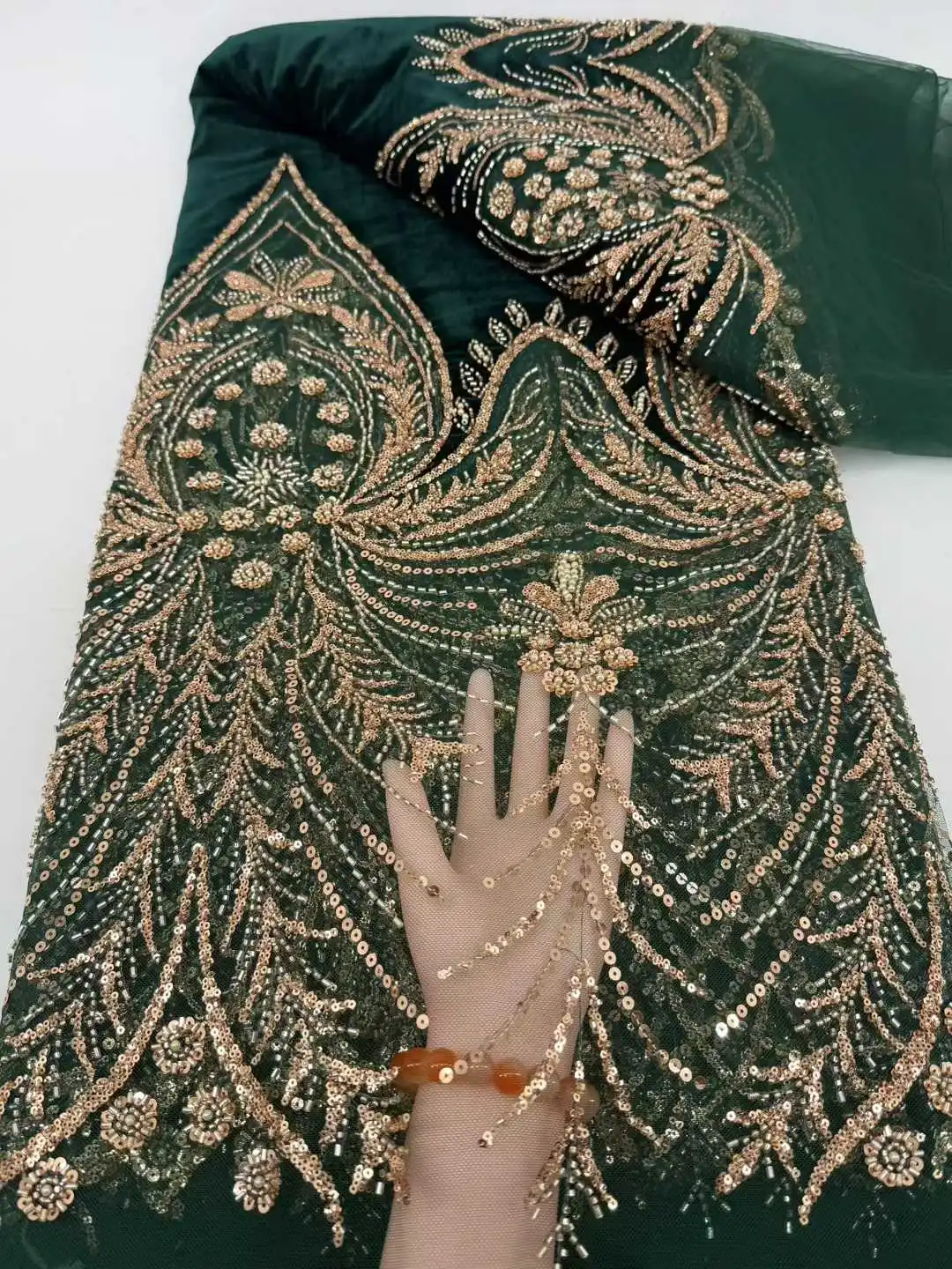 Luxury Velvet French Tulle Net Sequins Fabric 5 Yards High Quality Beaded Lace for Wedding Dresses African Lace Design for Women
Luxury Velvet French Tulle Net Sequins Fabric 5 Yards High Quality Beaded Lace for Wedding Dresses African Lace Design for Women