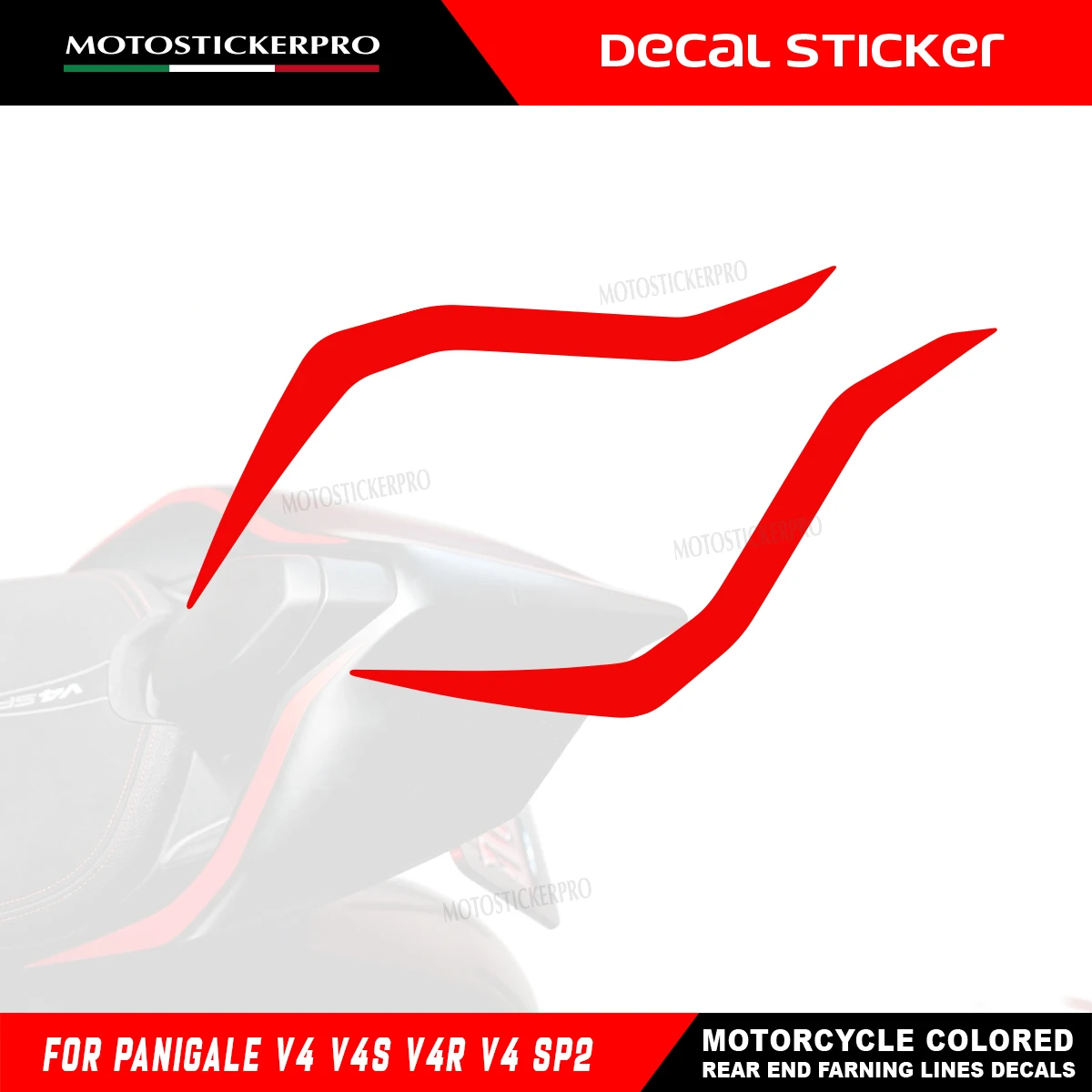 Motorcycle Rear Racing Stripe Decals Stickers For Ducati Panigale V4 V4R V4S V4SP Colored Fairing Style Decorative Accesso
Motorcycle Rear Racing Stripe Decals Stickers For Ducati Panigale V4 V4R V4S V4SP Colored Fairing Style Decorative Accesso