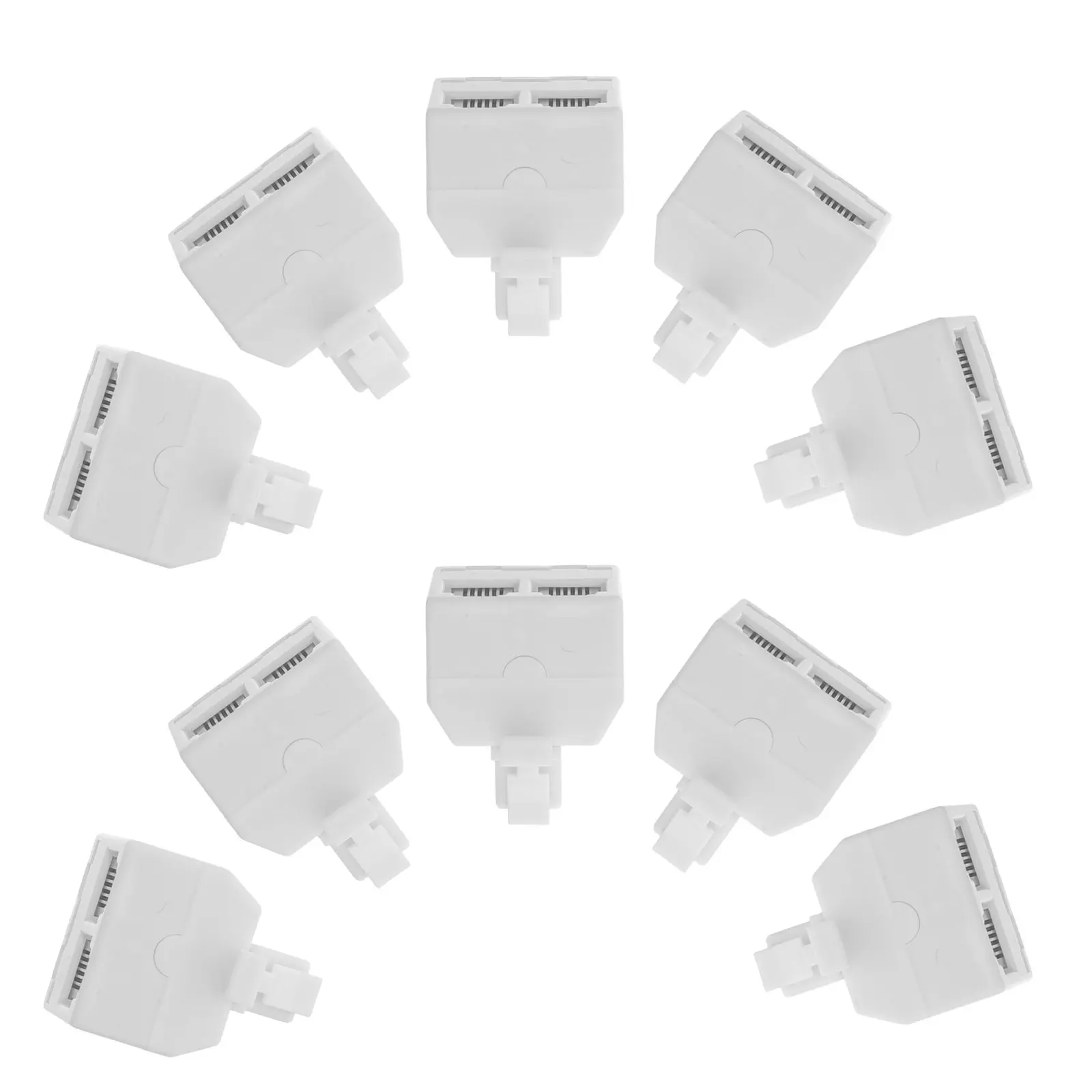 10Pcs Telephone Line Splitter Dual Female Rj11 6p4c Adapter Home Office Corded Phone Expansion Modular Cable Divider
10Pcs Telephone Line Splitter Dual Female Rj11 6p4c Adapter Home Office Corded Phone Expansion Modular Cable Divider