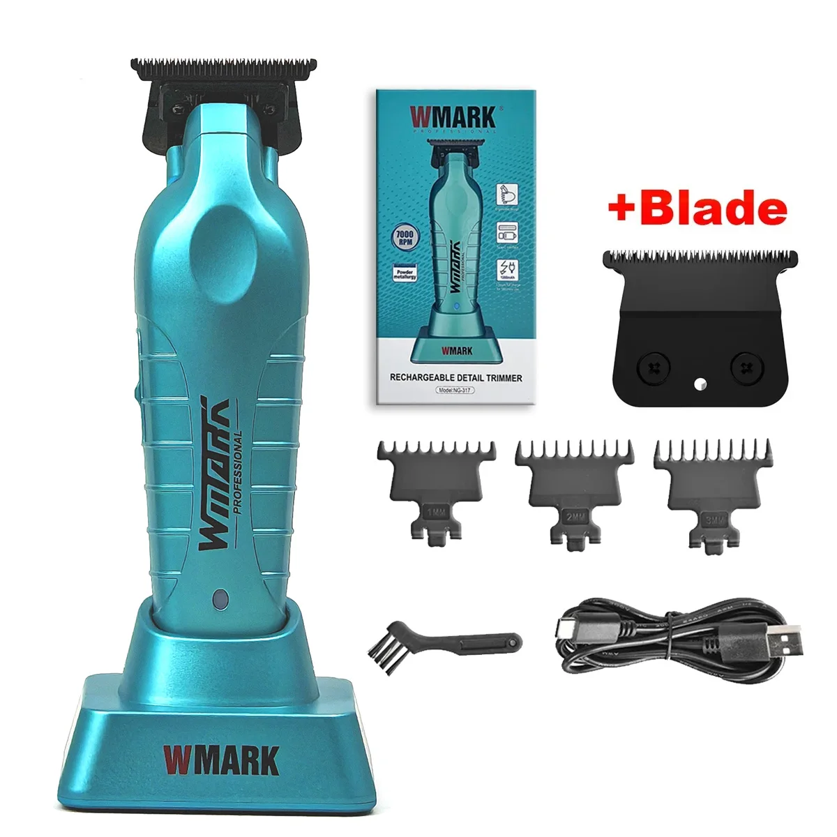 WMARK 7000RPM Professional Carving Gradient Hair Trimmer Barber Finish Electric Clipper with Charger Stand Hair Cutting Machine
WMARK 7000RPM Professional Carving Gradient Hair Trimmer Barber Finish Electric Clipper with Charger Stand Hair Cutting Machine