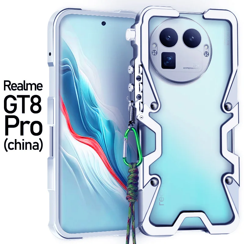 Armor Screw Metal Frame Shockproof Cover For Realme GT 8 Pro Aluminium Bumper Cases Heavy Duty Fundas For Realme GT8 Pro
Armor Screw Metal Frame Shockproof Cover For Realme GT 8 Pro Aluminium Bumper Cases Heavy Duty Fundas For Realme GT8 Pro