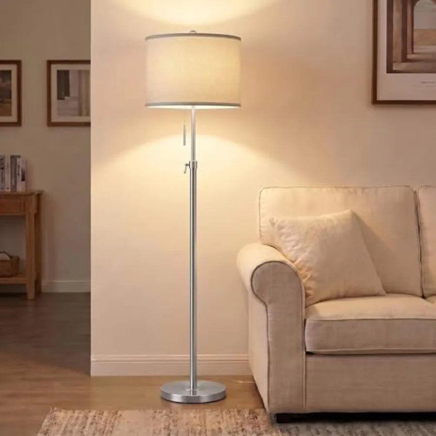 Floor Lamps for Living Room, 55"-67" Height Adjustable Modern Tall Lamp, 3-Way Dimmable Standing Lamp for Bedroom Office Readin
Floor Lamps for Living Room, 55"-67" Height Adjustable Modern Tall Lamp, 3-Way Dimmable Standing Lamp for Bedroom Office Readin
