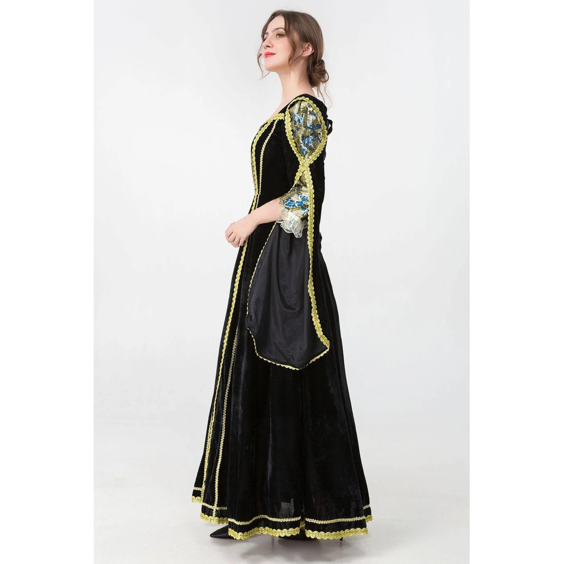 loween Medieval Court Long Dr Princ Costume Lady Queen Formal Wear Women's Traditional Ethnic Stage Costume
loween Medieval Court Long Dr Princ Costume Lady Queen Formal Wear Women's Traditional Ethnic Stage Costume