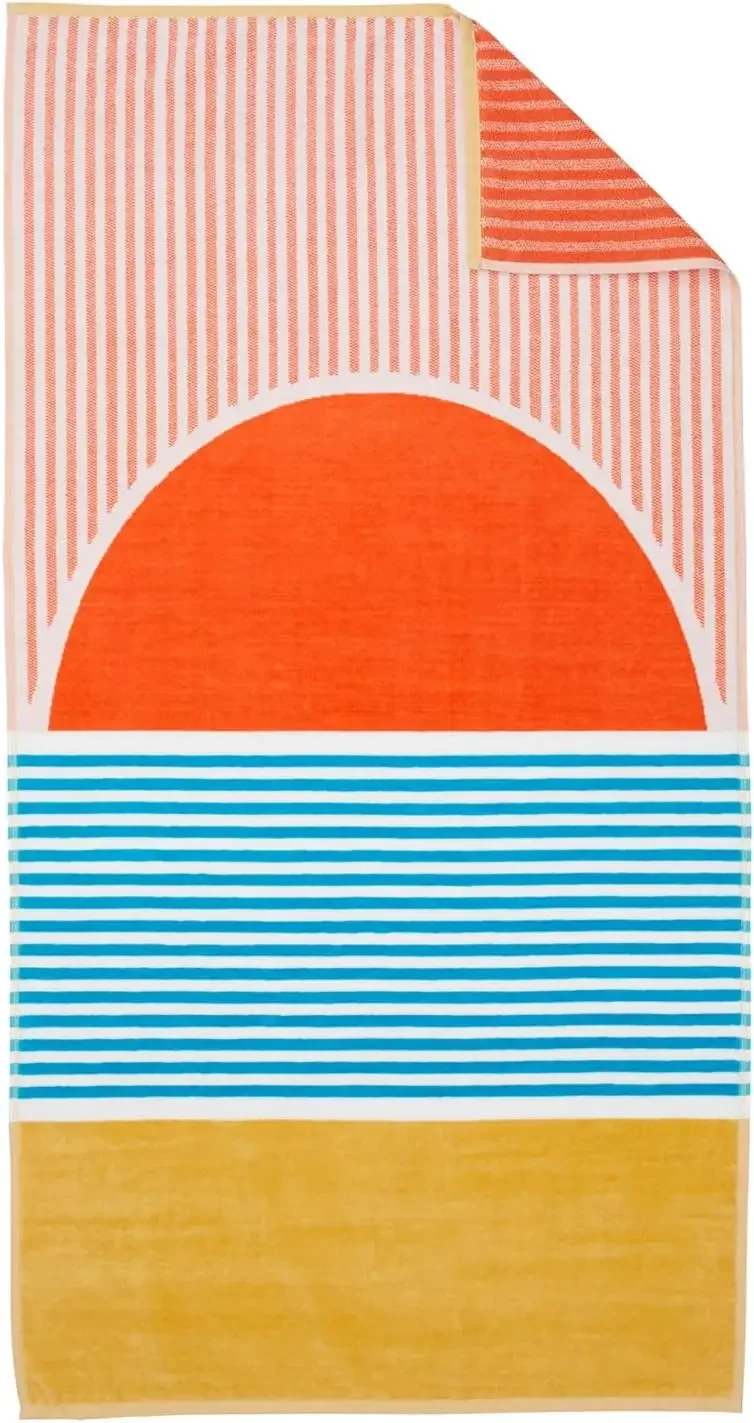 Luxury Beach Towels Set of 2 - Sunset Design, 30x60 Inches, Ultra Soft Combed Cotton
Luxury Beach Towels Set of 2 - Sunset Design, 30x60 Inches, Ultra Soft Combed Cotton