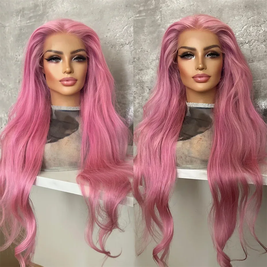 Pink Wig Body Wave 13x4 HD Lace Wig Cheap Front Lace Wig Synthetic And Blend Pre Plucked Glueless Daily Party Cosplay For Women
Pink Wig Body Wave 13x4 HD Lace Wig Cheap Front Lace Wig Synthetic And Blend Pre Plucked Glueless Daily Party Cosplay For Women