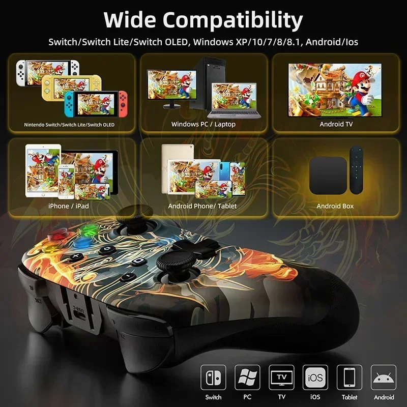 9124 Wireless Gamepad, Bluetooth Gaming Controller Compatible with Nintendo Switch/PC/Smart TV/Phone, Steam Deck
9124 Wireless Gamepad, Bluetooth Gaming Controller Compatible with Nintendo Switch/PC/Smart TV/Phone, Steam Deck