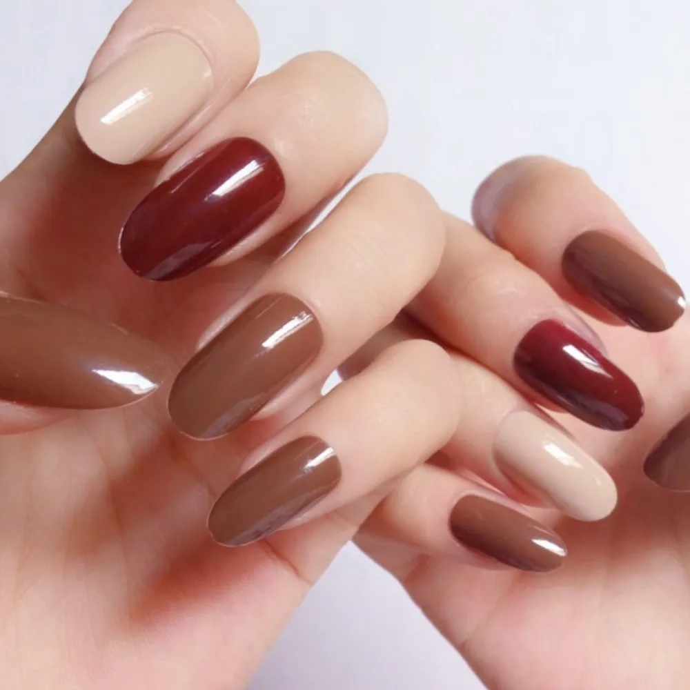 24Pcs Mix Color Long Acrylic Fake Nails With Adhesive Sticker Pink Brown DIY Lady Finger Manicure False Nails Tips
24Pcs Mix Color Long Acrylic Fake Nails With Adhesive Sticker Pink Brown DIY Lady Finger Manicure False Nails Tips