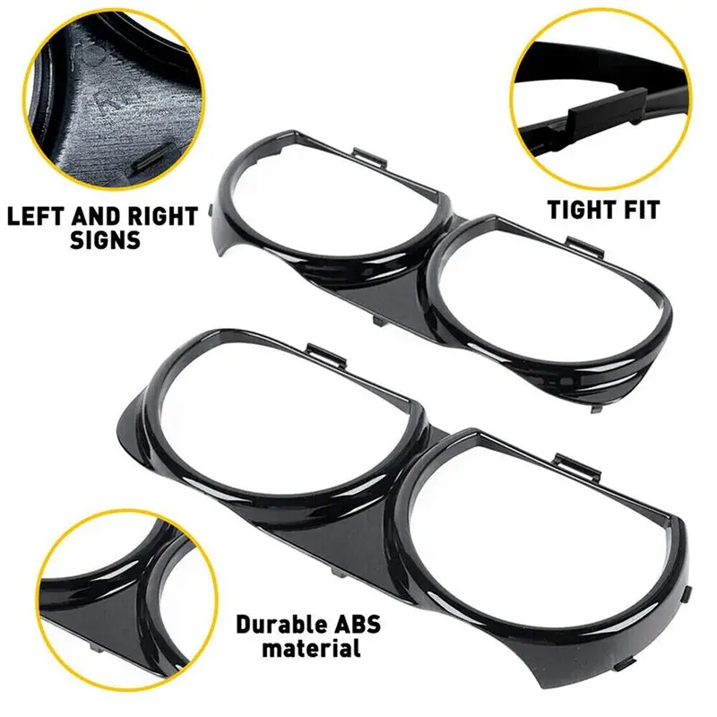 A48P-5 Pair Front Headlight Lamp Bezel Grille Frame Trim For Dodge Challenger 2015-2021 68259053AB 68259052AB
A48P-5 Pair Front Headlight Lamp Bezel Grille Frame Trim For Dodge Challenger 2015-2021 68259053AB 68259052AB
