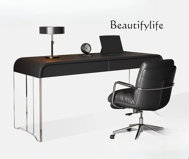 dresser writing table integrated black desk Acrylic suspension desk small apartment designer
dresser writing table integrated black desk Acrylic suspension desk small apartment designer