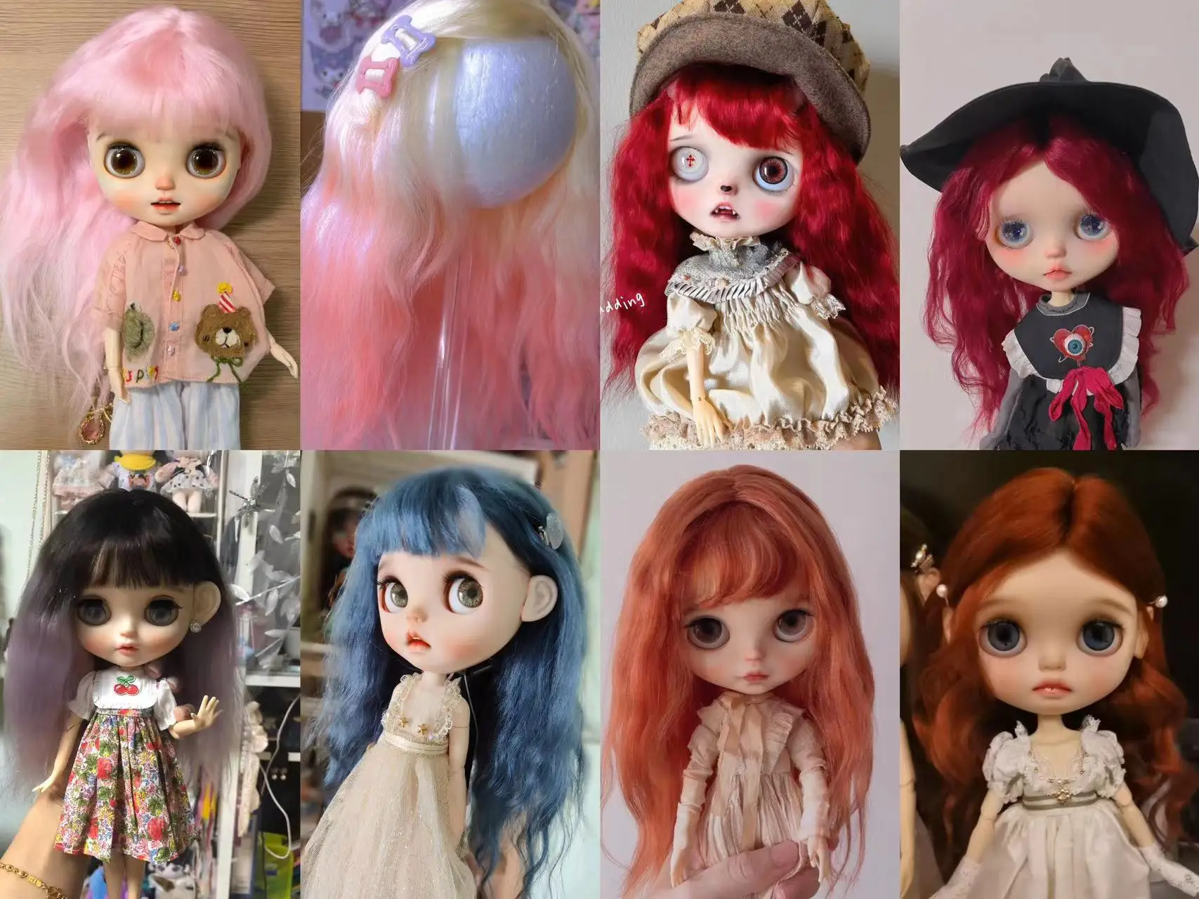 Кукольные парики Dula для Blythe Qbaby, яркие цвета, зашифрованные швы для волос, размер головы 9-10 дюймов
Кукольные парики Dula для Blythe Qbaby, яркие цвета, зашифрованные швы для волос, размер головы 9-10 дюймов