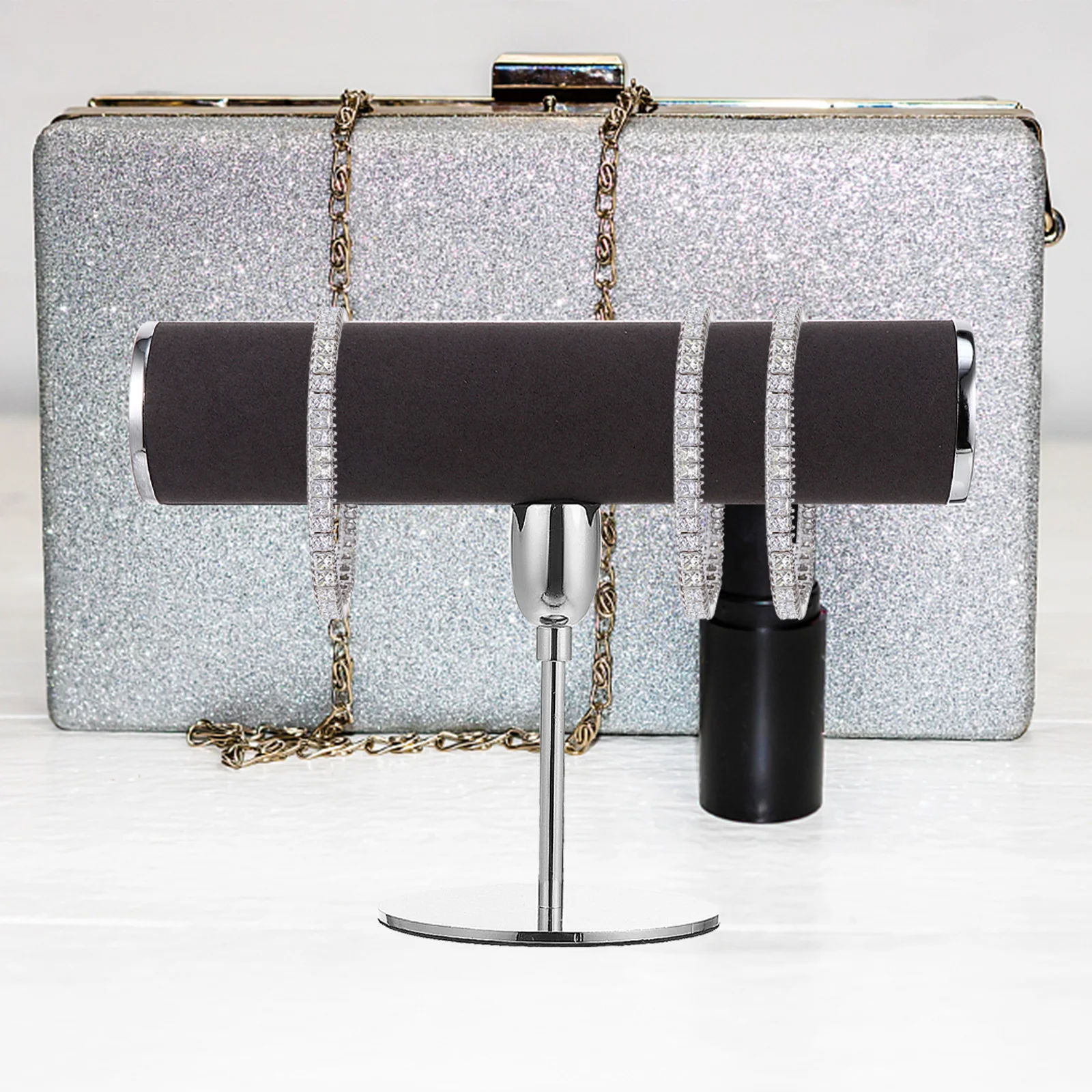 Держатель для ювелирных изделий для часов Т-образной формы, компактный, легкий, прочный, ожерелье, браслет, органайзер, подставка для домашнего магазина
Держатель для ювелирных изделий для часов Т-образной формы, компактный, легкий, прочный, ожерелье, браслет, органайзер, подставка для домашнего магазина