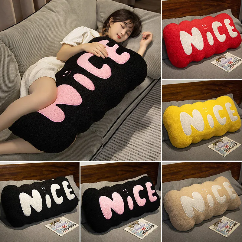 50/60cm Nice Long Pillow Plush Stuffed Letters Colorful Leg Support Sleeping Bed Decor Plushie Peluche Gift
50/60cm Nice Long Pillow Plush Stuffed Letters Colorful Leg Support Sleeping Bed Decor Plushie Peluche Gift