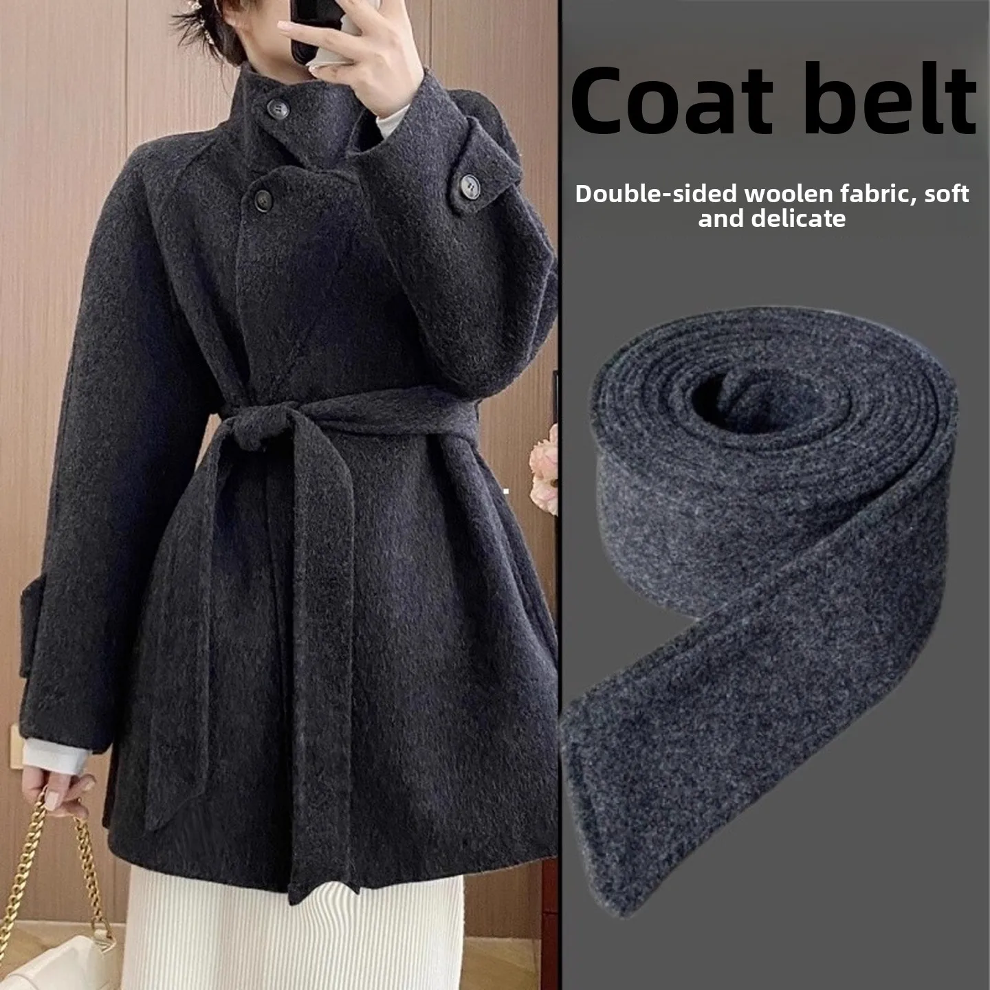 Двусторонний шерстяной пояс для повседневного мужского пальто, декоративный аксессуар, тканевый пояс для утяжки талии, глубокий тканевый пояс для верхней одежды
Двусторонний шерстяной пояс для повседневного мужского пальто, декоративный аксессуар, тканевый пояс для утяжки талии, глубокий тканевый пояс для верхней одежды