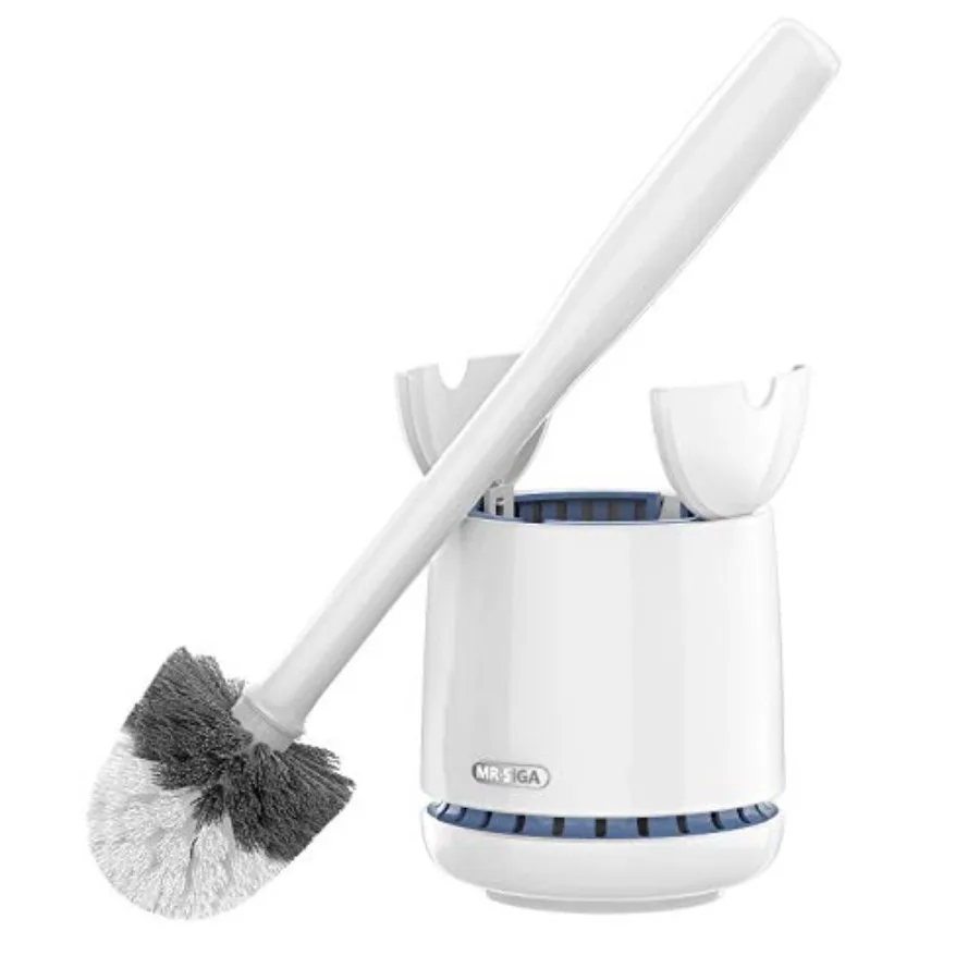 Toilet Bowl Brush and Holder, Premium Quality, with Solid Handle and Durable Bristles for Bathroom Cleaning, White, 1 Pack
Toilet Bowl Brush and Holder, Premium Quality, with Solid Handle and Durable Bristles for Bathroom Cleaning, White, 1 Pack