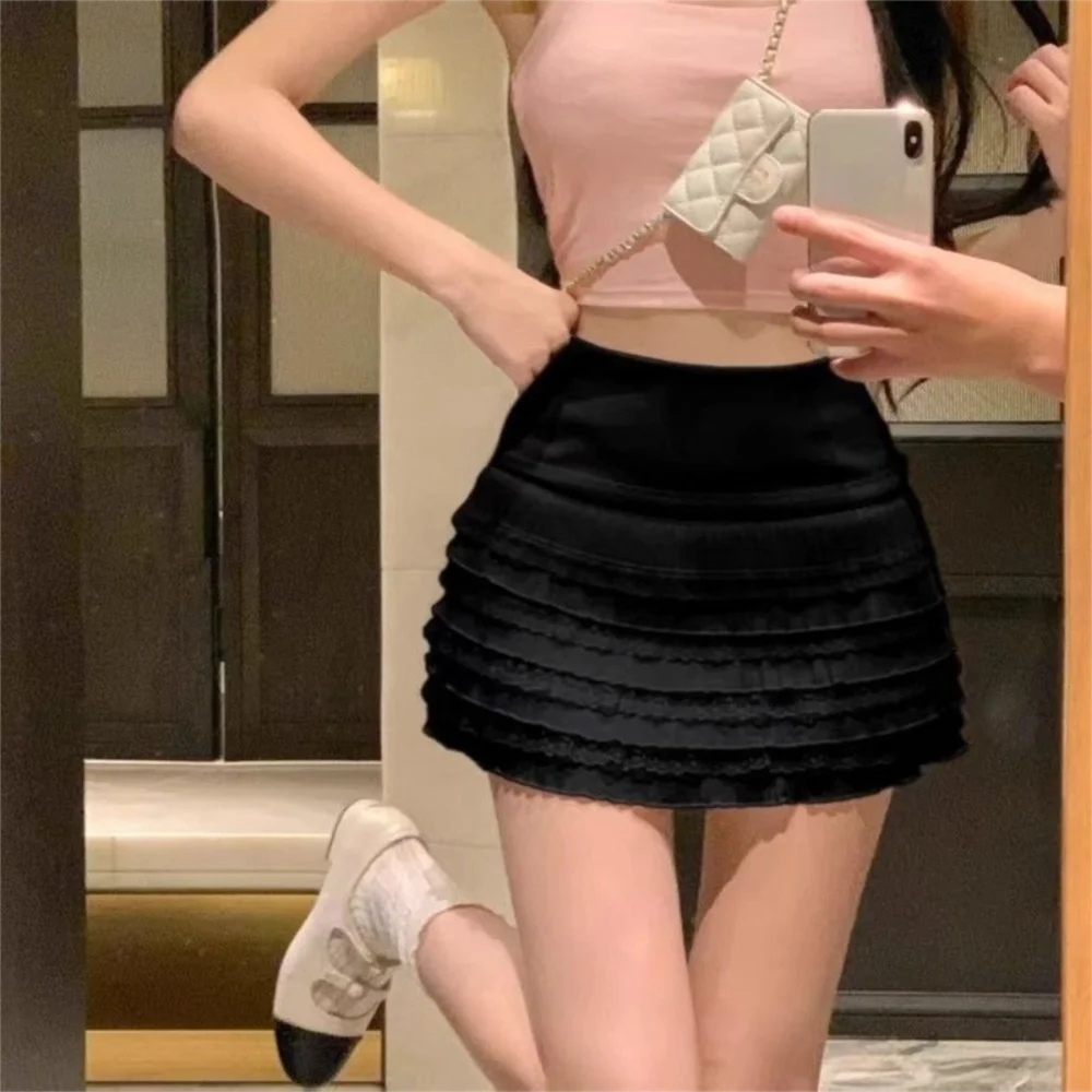 Fashion Sweet Lace Pleated Skirt with Safety Pants Slimming A- Line Skirt High Waist Cake Skirt Summer
Fashion Sweet Lace Pleated Skirt with Safety Pants Slimming A- Line Skirt High Waist Cake Skirt Summer