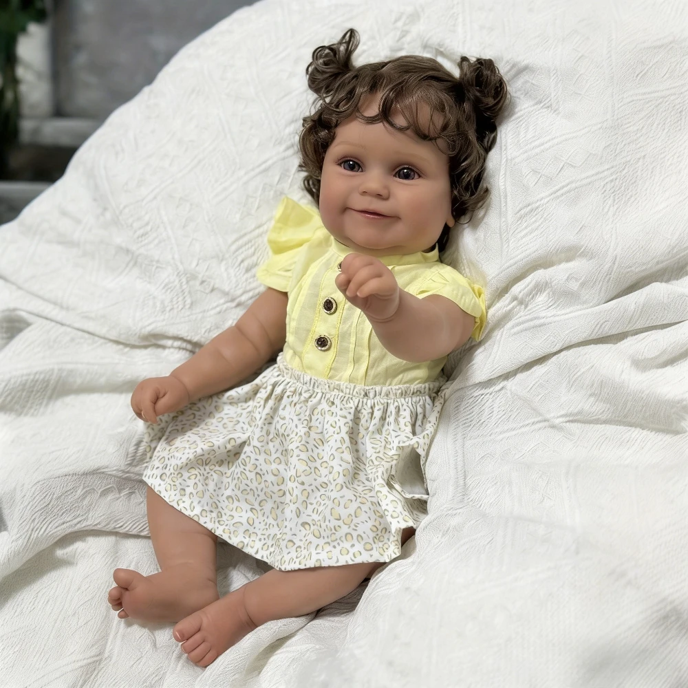 BZDOLL Full Body Soft Vinyl Limb 20in 50cm Newborn Baby Doll Reborn Bebe with Black Skin Lovely Birthday Gift Art Toy for 3+ Kid
BZDOLL Full Body Soft Vinyl Limb 20in 50cm Newborn Baby Doll Reborn Bebe with Black Skin Lovely Birthday Gift Art Toy for 3+ Kid