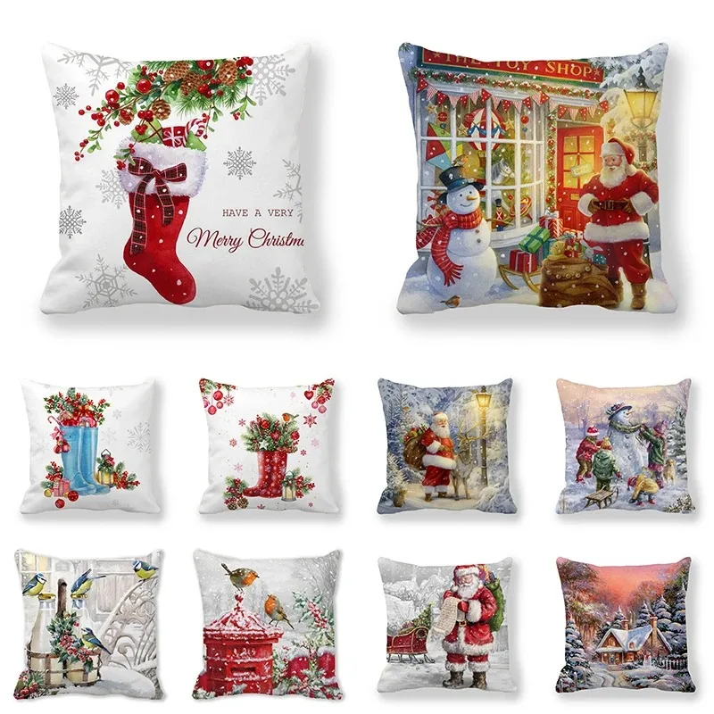 Christmas Themed Pillowcases Car Accessories Office Santa Claus Living Room Sofa Home Pillowcases
Christmas Themed Pillowcases Car Accessories Office Santa Claus Living Room Sofa Home Pillowcases