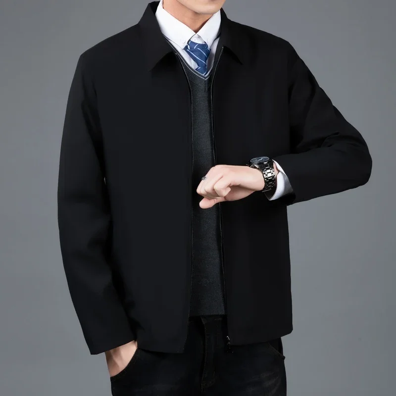Men's Lapel Business Casual Thin Jacket New Baseball Collar Short Loose Solid Color Coat Men's Trend Spring Autumn Clothing
Men's Lapel Business Casual Thin Jacket New Baseball Collar Short Loose Solid Color Coat Men's Trend Spring Autumn Clothing