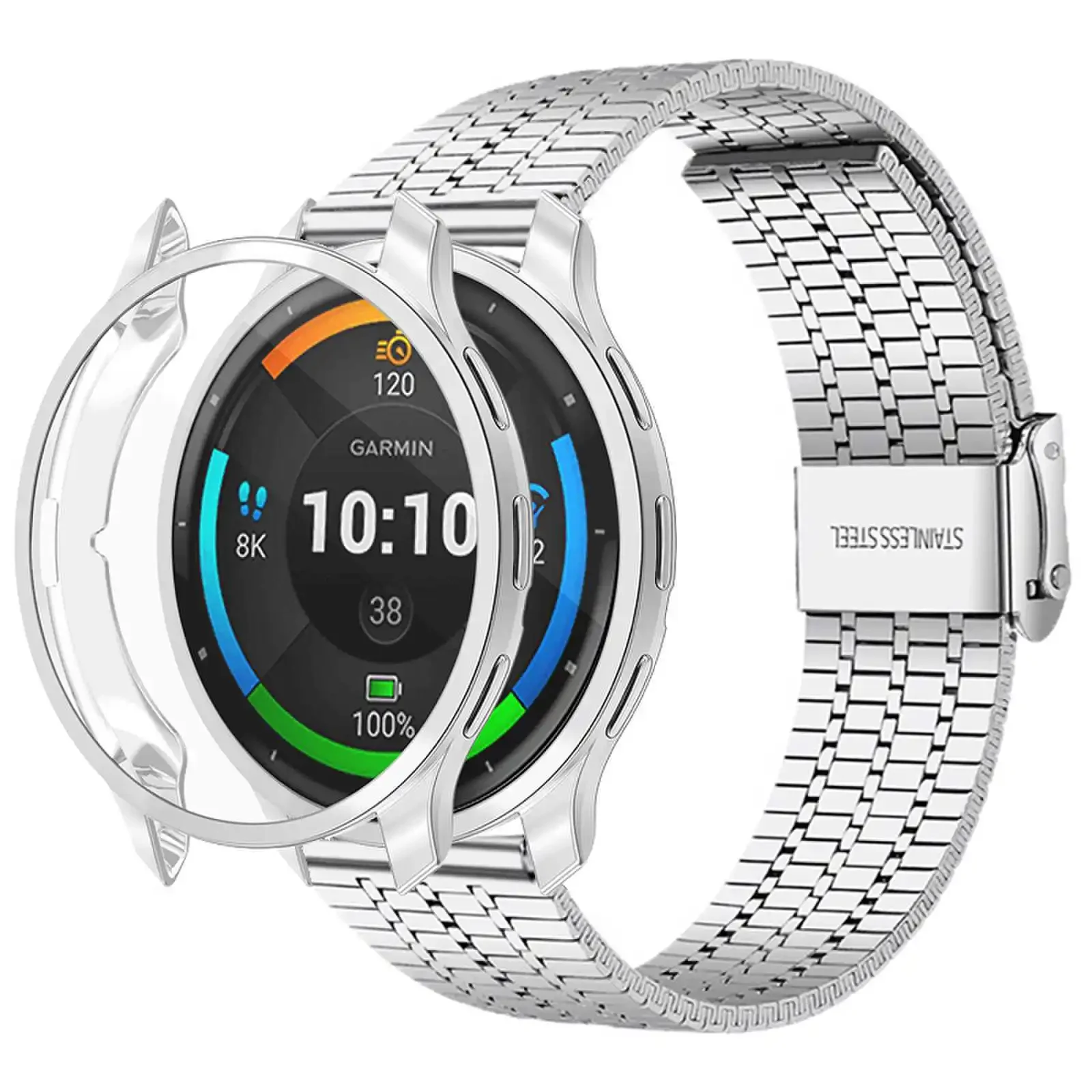 Ремешок для наручных часов из нержавеющей стали для Garmin CAME 3 CAME 2 Plus, Защитный Браслет из ТПУ чехол, Garmin Vivoactive 4, ремешок с покрытием
Ремешок для наручных часов из нержавеющей стали для Garmin CAME 3 CAME 2 Plus, Защитный Браслет из ТПУ чехол, Garmin Vivoactive 4, ремешок с покрытием