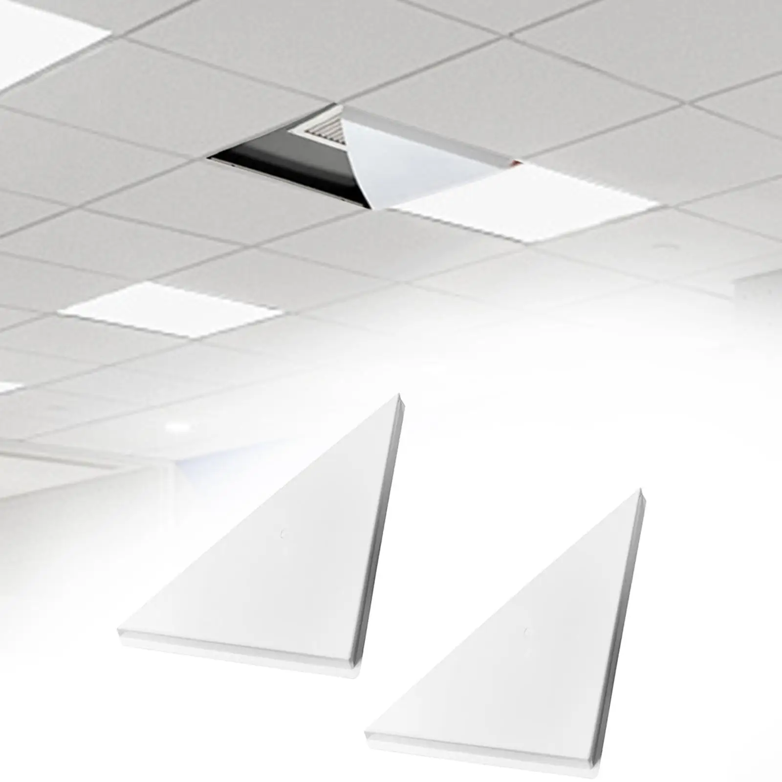 2x Air Diverter for 2 x 2ft Ceiling Air Diffuser Comfort Triangle for Office Home Air Conditioning System Ventilation Heating
2x Air Diverter for 2 x 2ft Ceiling Air Diffuser Comfort Triangle for Office Home Air Conditioning System Ventilation Heating