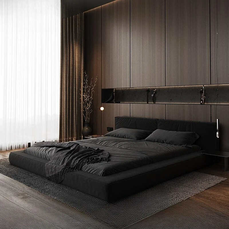 Modern minimalist tatami Double bed Master bedroom king size queen floor bed frame home camas de dormitorio bedroom furniture
Modern minimalist tatami Double bed Master bedroom king size queen floor bed frame home camas de dormitorio bedroom furniture