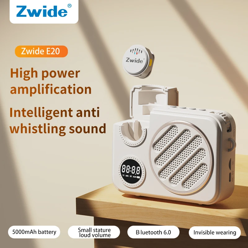 Zwide E20 Wireless Bee Amplifier, Teacher's Dedicated Microphone, Stall Guide, Bluetooth Speaker
Zwide E20 Wireless Bee Amplifier, Teacher's Dedicated Microphone, Stall Guide, Bluetooth Speaker