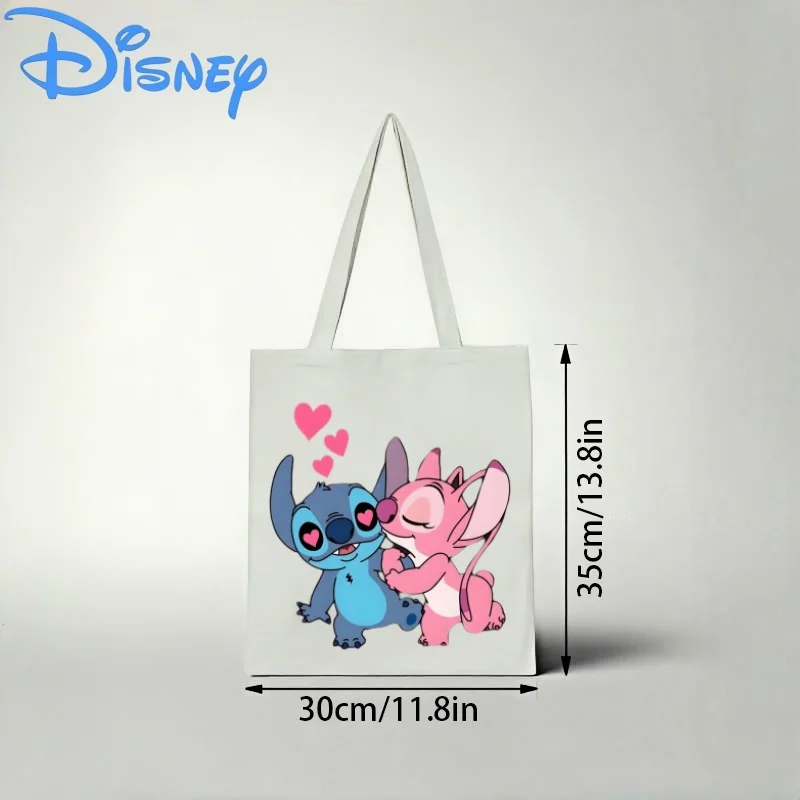 1PC Disney Lilo & Stitch Canvas Tote Bag, Stitch & Angel Love Print Eco-friendly Shoulder Bag
1PC Disney Lilo & Stitch Canvas Tote Bag, Stitch & Angel Love Print Eco-friendly Shoulder Bag