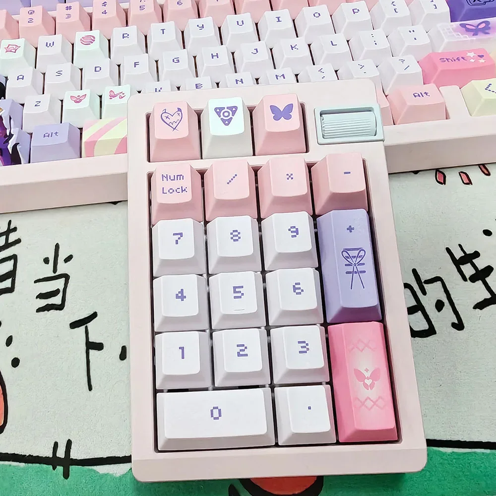 Theme keycap 143 keys small full set of PBT original five-sided sublimation customized keyboard cap
Theme keycap 143 keys small full set of PBT original five-sided sublimation customized keyboard cap